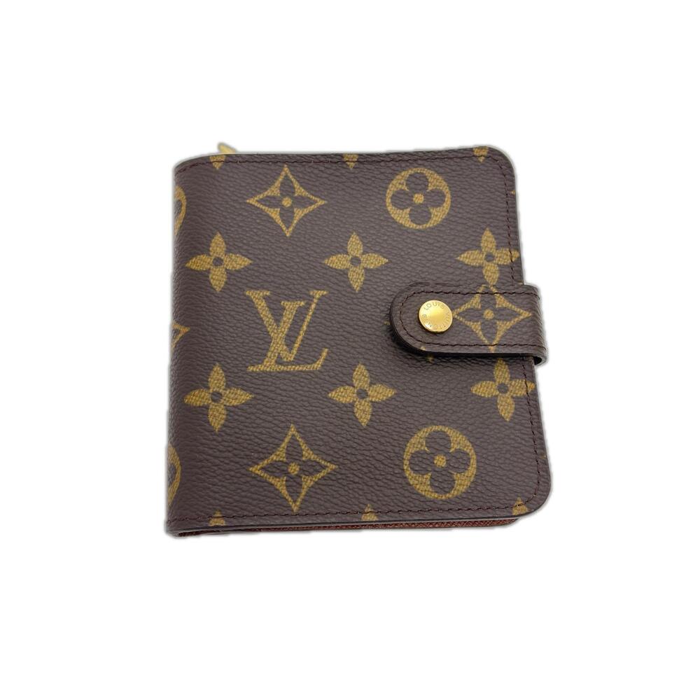 LOUIS VUITTON Compact Zip Monogram Bi fold Wallet